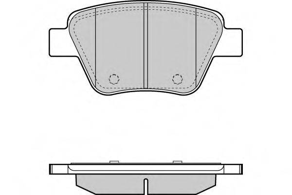 Комплект тормозных колодок, дисковый тормоз 12-1429 E.T.F.