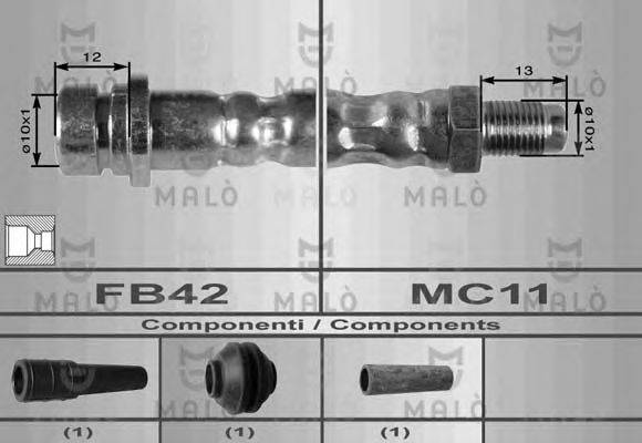 Тормозной шланг 8998 MALO