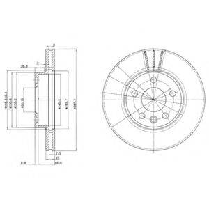 Тормозной диск 24513 LEMFORDER