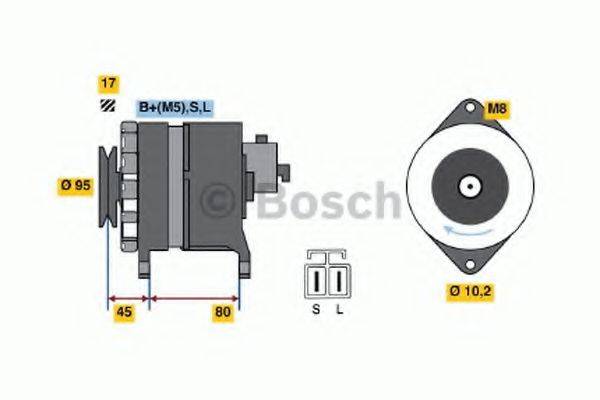 Генератор 0 986 037 531 BOSCH