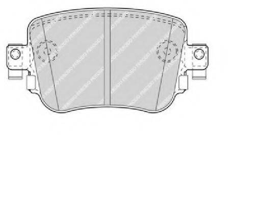 Комплект тормозных колодок, дисковый тормоз FDB4485 FERODO