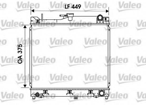 Радиатор, охлаждение двигателя 734170 VALEO