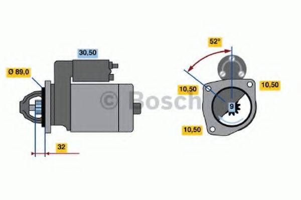 Стартер 0 001 369 014 BOSCH