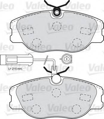 Комплект тормозных колодок, дисковый тормоз 598985 VALEO