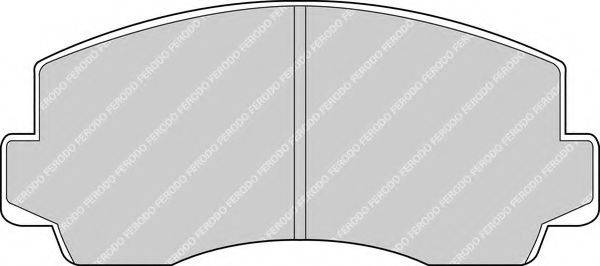 Комплект тормозных колодок, дисковый тормоз FDB170 FERODO