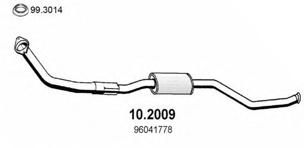 Предглушитель выхлопных газов 10.2009 ASSO