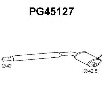 Предглушитель выхлопных газов PG45127 VENEPORTE