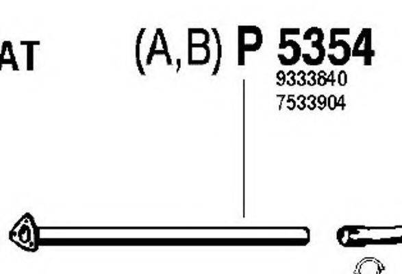 Труба выхлопного газа P5354 FENNO