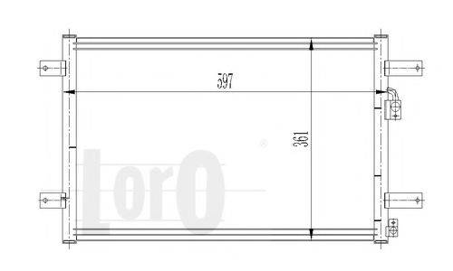 Конденсатор, кондиционер 053-016-0004 LORO