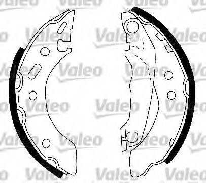 Комплект тормозных колодок 554733 VALEO
