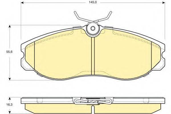 Комплект тормозных колодок, дисковый тормоз 6133131 GIRLING