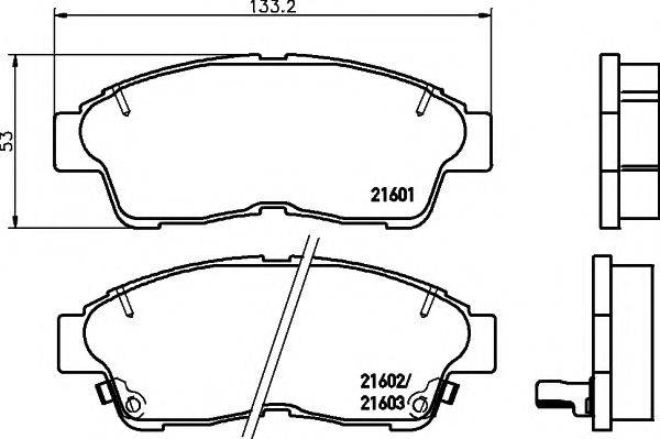 21602/17,5мм Тормозные колодки PAGID T3013 PAGID