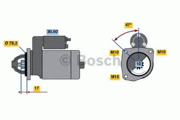 Стартер 0 986 018 230 BOSCH