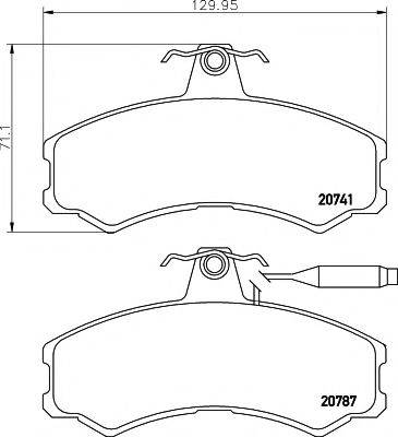 20741/19,0мм Тормозные колодки PAGID T0290 PAGID