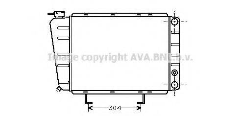 Радиатор, охлаждение двигателя PE2024 AVA QUALITY COOLING