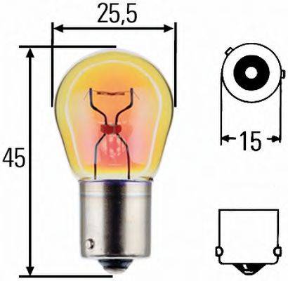 Лампа накаливания, фонарь указателя поворота 8GA 006 841-241 HELLA