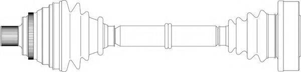 Приводной вал AU3319 GENERAL RICAMBI