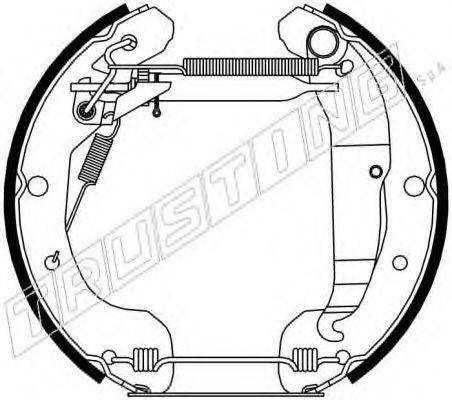 Комплект тормозных колодок 6304 TRUSTING