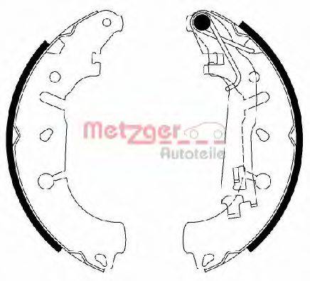 Комплект тормозных колодок MG 201 METZGER