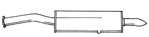 Глушитель выхлопных газов конечный