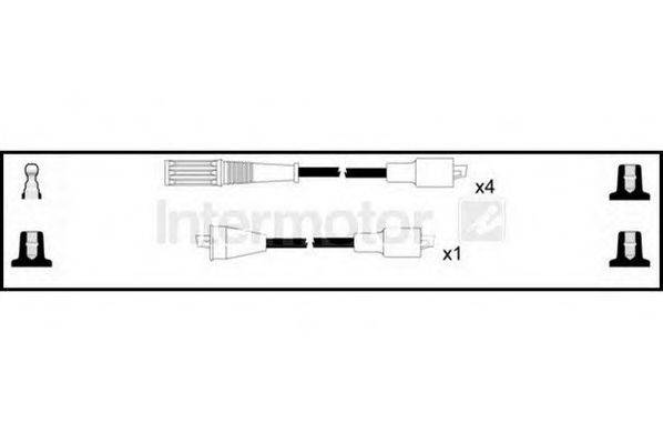 Комплект проводов зажигания 73548 STANDARD