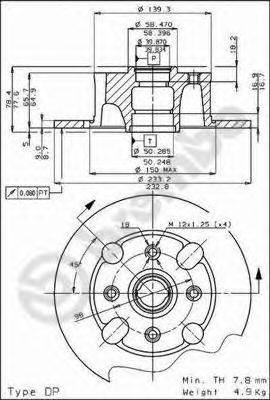 Тормозной диск BS 7292 BRECO