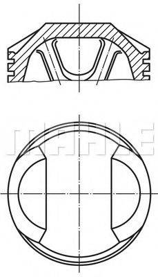 Поршень 279 18 00 MAHLE ORIGINAL