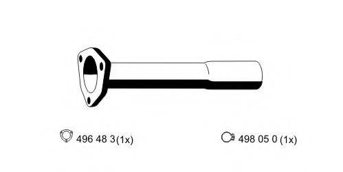 Труба выхлопного газа 305433 ERNST