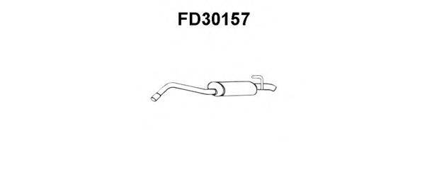 Глушитель выхлопных газов конечный FD30157 VENEPORTE