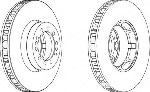 Тормозной диск FCR242A FERODO