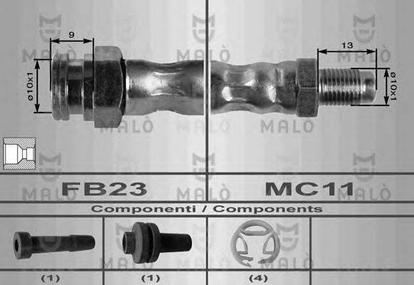 Тормозной шланг 8564 MALO