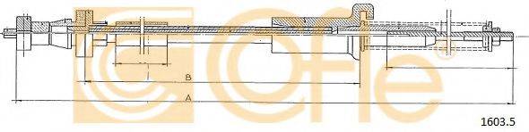 Тросик газа 1603.5 COFLE
