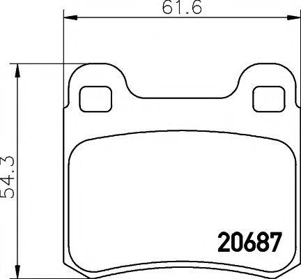 20758/15,5мм Тормозные колодки PAGID T1010 PAGID