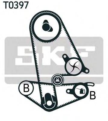 Комплект ремня ГРМ VKMA 93011 SKF