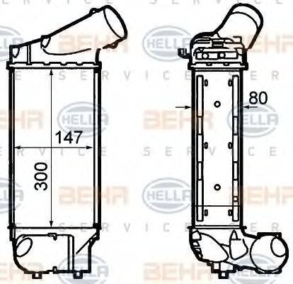 Интеркулер 8ML 376 760-731 HELLA