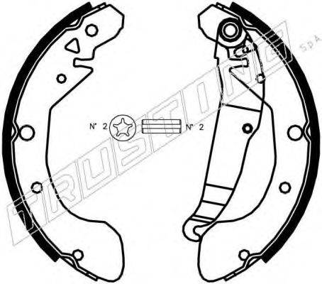 Комплект тормозных колодок 027.004 TRUSTING