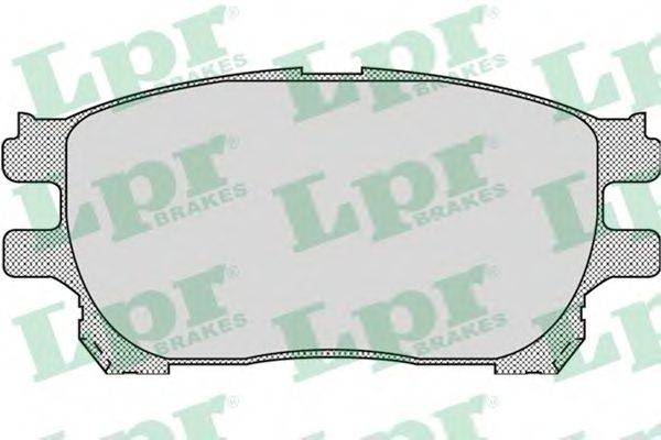 Комплект тормозных колодок, дисковый тормоз 05P999 LPR