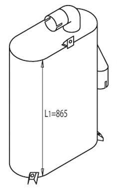Средний / конечный глушитель ОГ