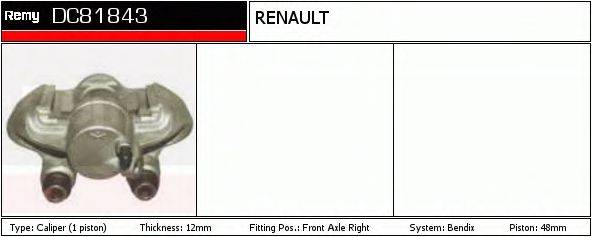 Тормозной суппорт DC81843 REMY