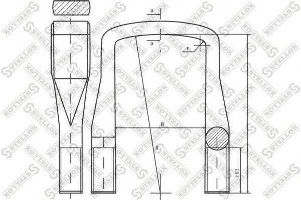 Стремянка рессоры 84-64204-SX STELLOX