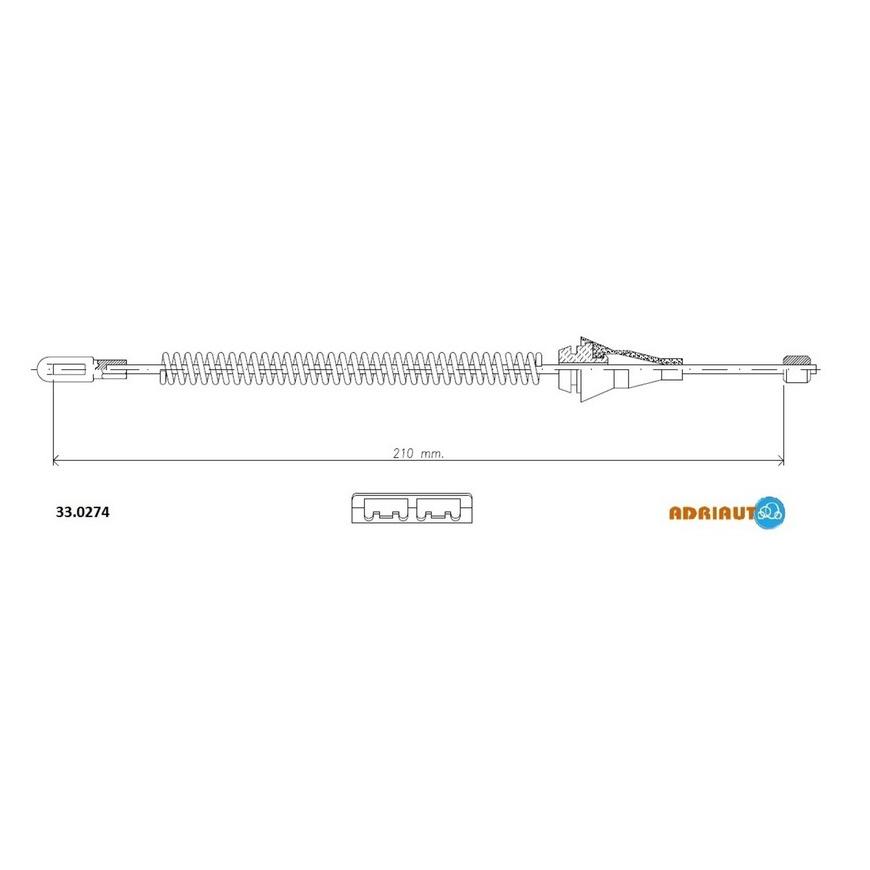 Тросик стояночного тормоза Adriauto
