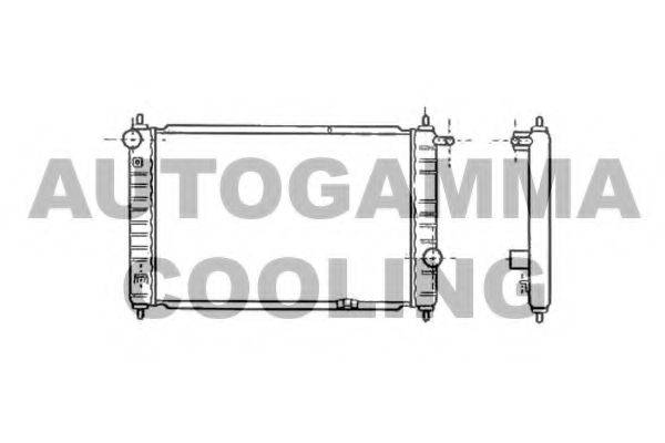 Радиатор, охлаждение двигателя 102051 AUTOGAMMA