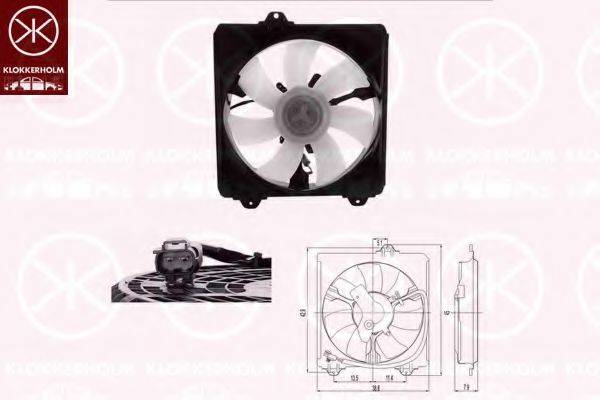 Вентилятор, охлаждение двигателя 81792602 KLOKKERHOLM