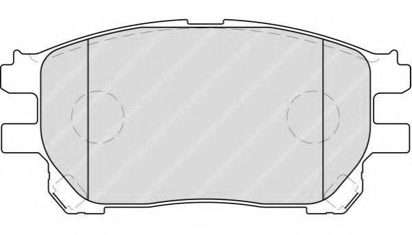 Комплект тормозных колодок, дисковый тормоз FDB1868 FERODO