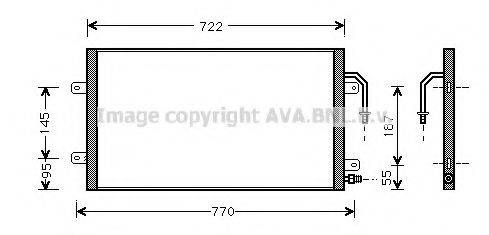 Конденсатор, кондиционер CR5012 AVA QUALITY COOLING