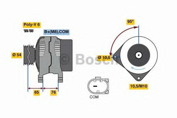 Генератор 0 986 080 580 BOSCH