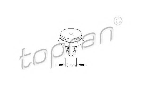 Пружинный зажим 111 499 TOPRAN