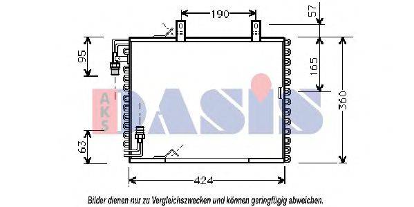 Конденсатор, кондиционер 052170N AKS DASIS