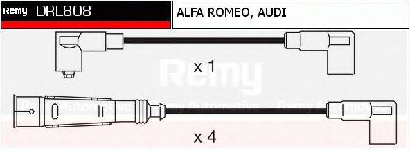 DRL808 REMY Комплект проводов зажигания DRL808 REMY