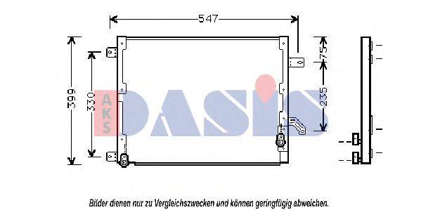 Конденсатор, кондиционер 302140N AKS DASIS